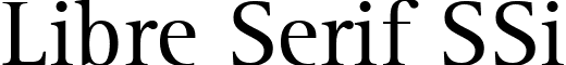 Libre Serif SSi font - LIB1.ttf