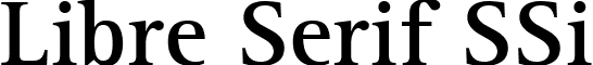 Libre Serif SSi font - LIB3.ttf