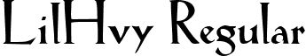 LilHvy Regular font - LIH.ttf