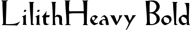 LilithHeavy Bold font - KOCHLA.ttf