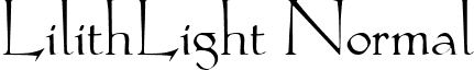 LilithLight Normal font - KOCMLA.ttf