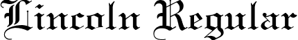 Lincoln Regular font - LINCOLNN.ttf