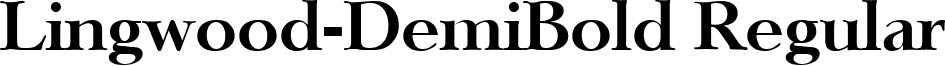 Lingwood-DemiBold Regular font - Lingwood-DemiBold.ttf