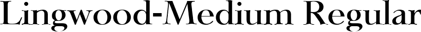 Lingwood-Medium Regular font - Lingwood-Medium.ttf