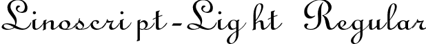 Linoscript-Light Regular font - LINOSCRI.ttf