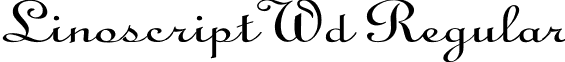 Linoscript Wd Regular font - linoscr1.ttf