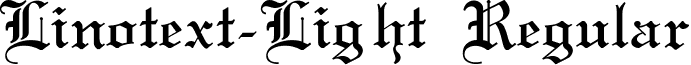 Linotext-Light Regular font - LINOTEXT.ttf