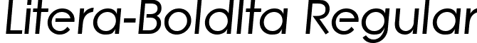 Litera-BoldIta Regular font - Litera-BoldIta.ttf