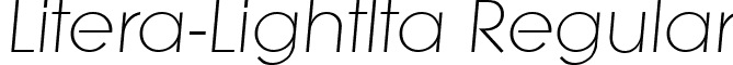 Litera-LightIta Regular font - Litera-LightIta.ttf