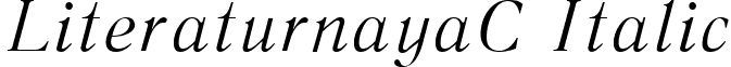 LiteraturnayaC Italic font - LTR46__C.ttf