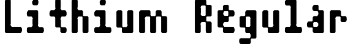 Lithium Regular font - LITHIUM.ttf