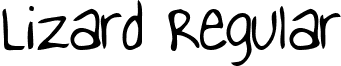 Lizard Regular font - LizardRegular.ttf