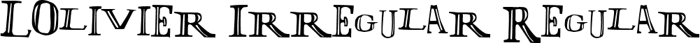 LOlivier Irregular Regular font - LOLII.ttf
