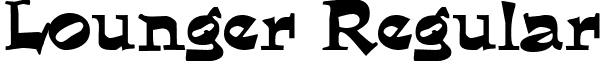 Lounger Regular font - Lounger.ttf