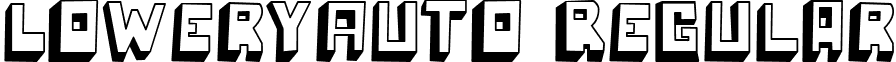 LoweryAuto Regular font - LOWEA___.ttf