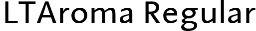 LTAroma Regular font - LinotypeAroma.ttf