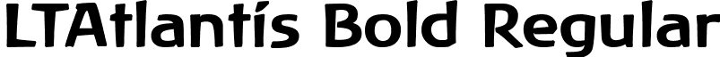 LTAtlantis Bold Regular font - LinotypeAtlantisBold.ttf