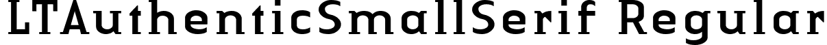 LTAuthenticSmallSerif Regular font - LinotypeAuthenticSmallSerifRegular.ttf