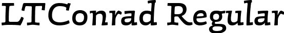 LTConrad Regular font - LinotypeConradRegular.ttf