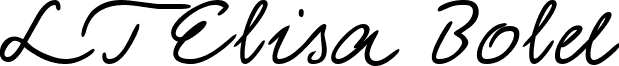 LTElisa Bold font - LinotypeElisaBold.ttf