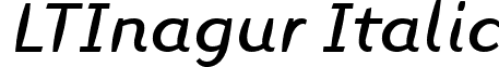 LTInagur Italic font - LinotypeInagurItalic.ttf