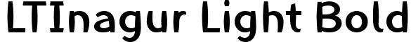 LTInagur Light Bold font - LinotypeInagurMedium.ttf