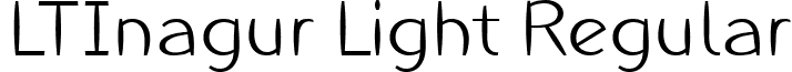 LTInagur Light Regular font - LinotypeInagurLight.ttf