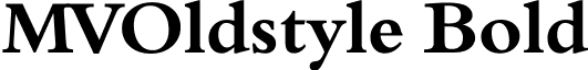 MVOldstyle Bold font - MVOldstyleBold.ttf