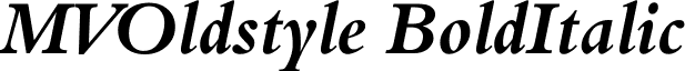 MVOldstyle BoldItalic font - MVOldstyleBoldItalic.ttf