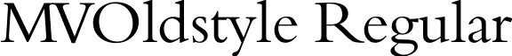 MVOldstyle Regular font - MVOldstyle.ttf