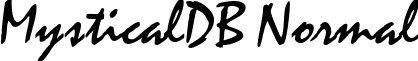 MysticalDB Normal font - MysticalDBNormal.ttf