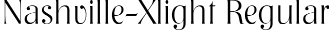 Nashville-Xlight Regular font - Nashville-Xlight.ttf