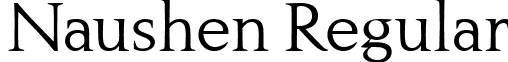 Naushen Regular font - Naushen.ttf