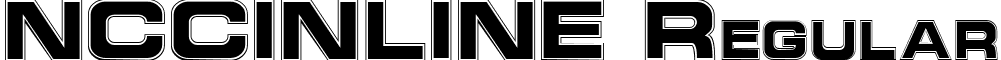 NCCINLINE Regular font - NCCINLIN.ttf