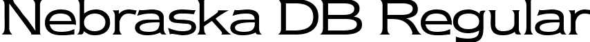 Nebraska DB Regular font - Nebraska-RegularDB.ttf