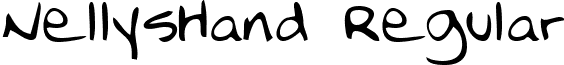 NellysHand Regular font - handwriting-markernellyshand-regular.ttf