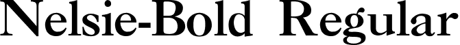 Nelsie-Bold Regular font - nelsieb.ttf