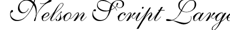 Nelson Script Large font - Nelsonl.ttf
