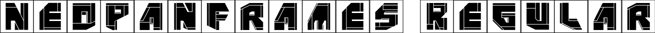 NeoPanFrames Regular font - NeoPanFrames.ttf