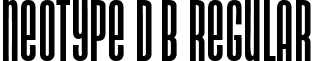 Neotype DB Regular font - Neotype-RegularDB.ttf