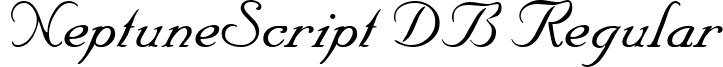 NeptuneScript DB Regular font - NeptuneScript-RegularDB.ttf