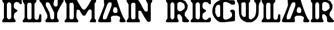 Flyman Regular font - Flyman.ttf