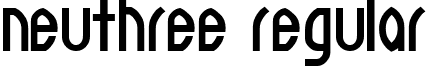 NeuThree Regular font - NeuThree.ttf