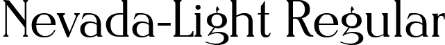 Nevada-Light Regular font - Nevada-Light.ttf