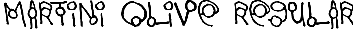 Martini Olive Regular font - MARTO___.TTF