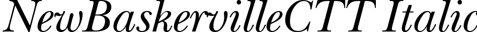 NewBaskervilleCTT Italic font - NWB56__C.ttf