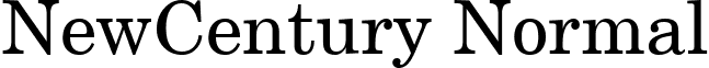 NewCentury Normal font - NewCentury.ttf