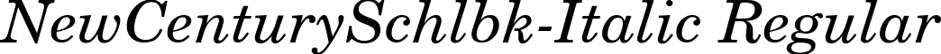 NewCenturySchlbk-Italic Regular font - NEWCENT2.ttf