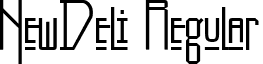 NewDeli Regular font - N_DELI.ttf