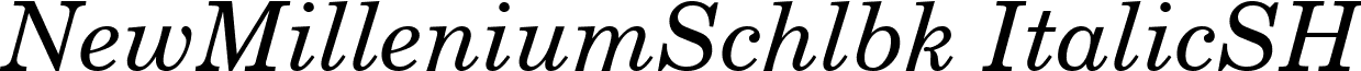 NewMilleniumSchlbk ItalicSH font - NEMSISH_.ttf